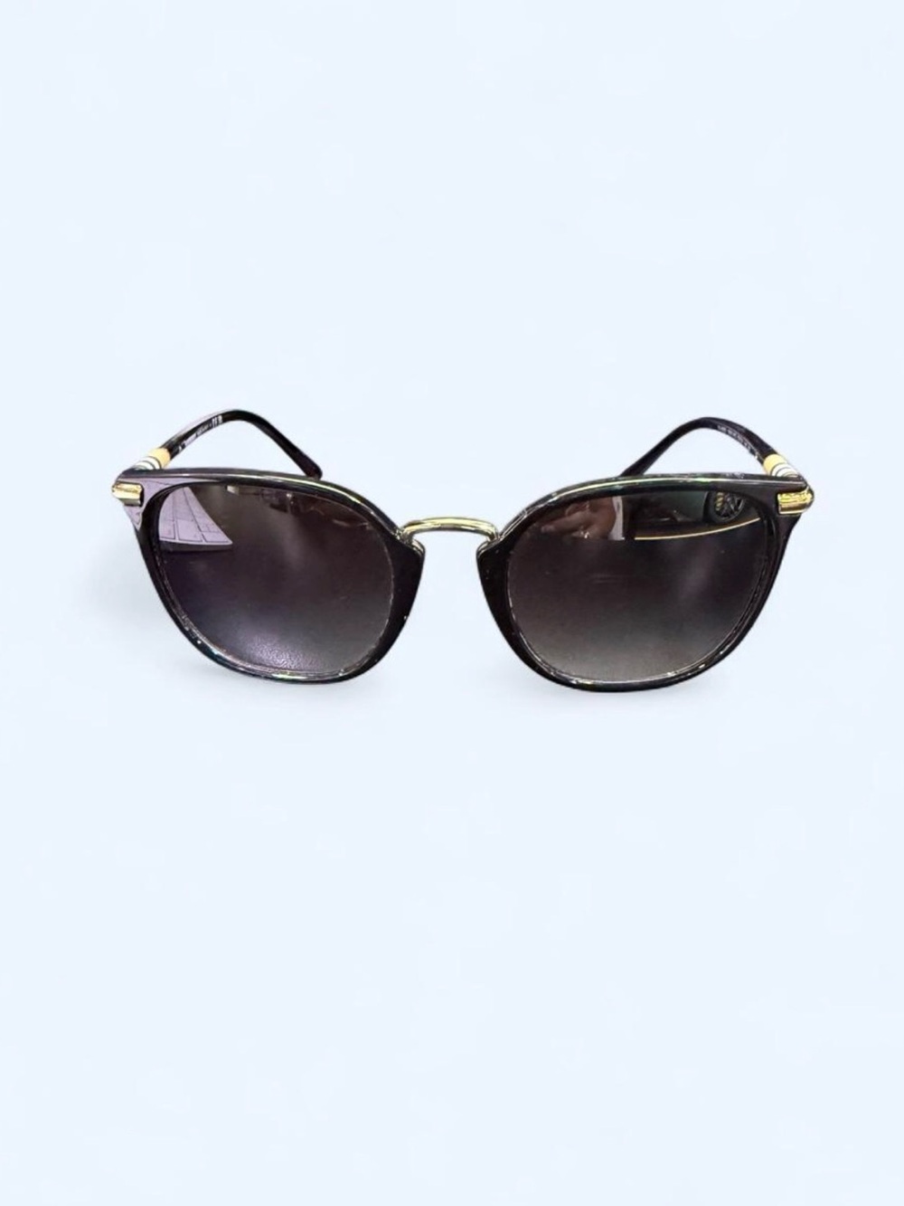 Burberry BE4262 Black Gradient Sunglasses with Gold Bridge